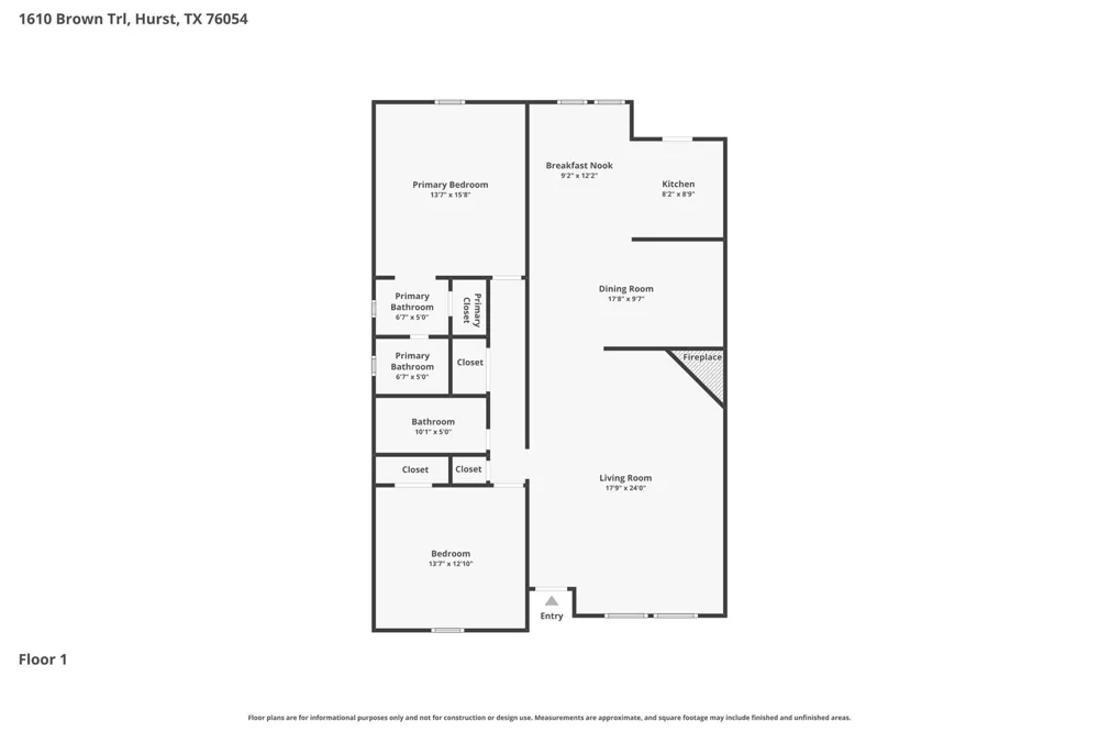 1610 Brown Trail Hurst, TX 76054