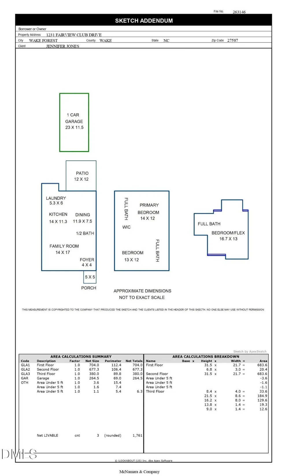 1231 Fairview Club Drive Wake Forest, NC 27587