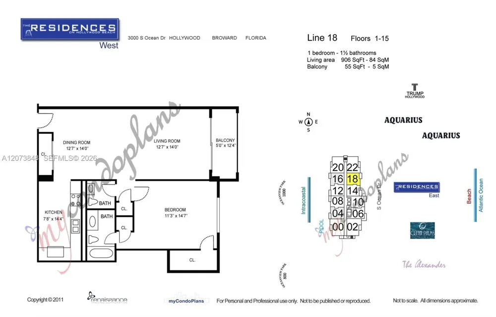 3000 S Ocean Dr #1218 Hollywood, FL 33019
