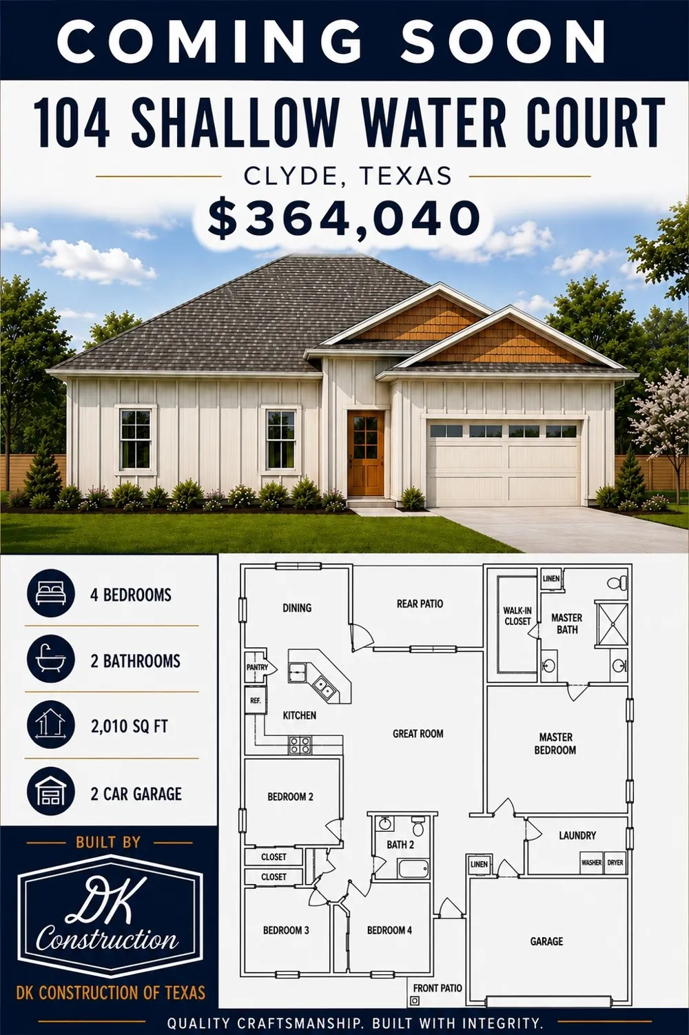 104 Shallow Water Court Clyde, TX 79510