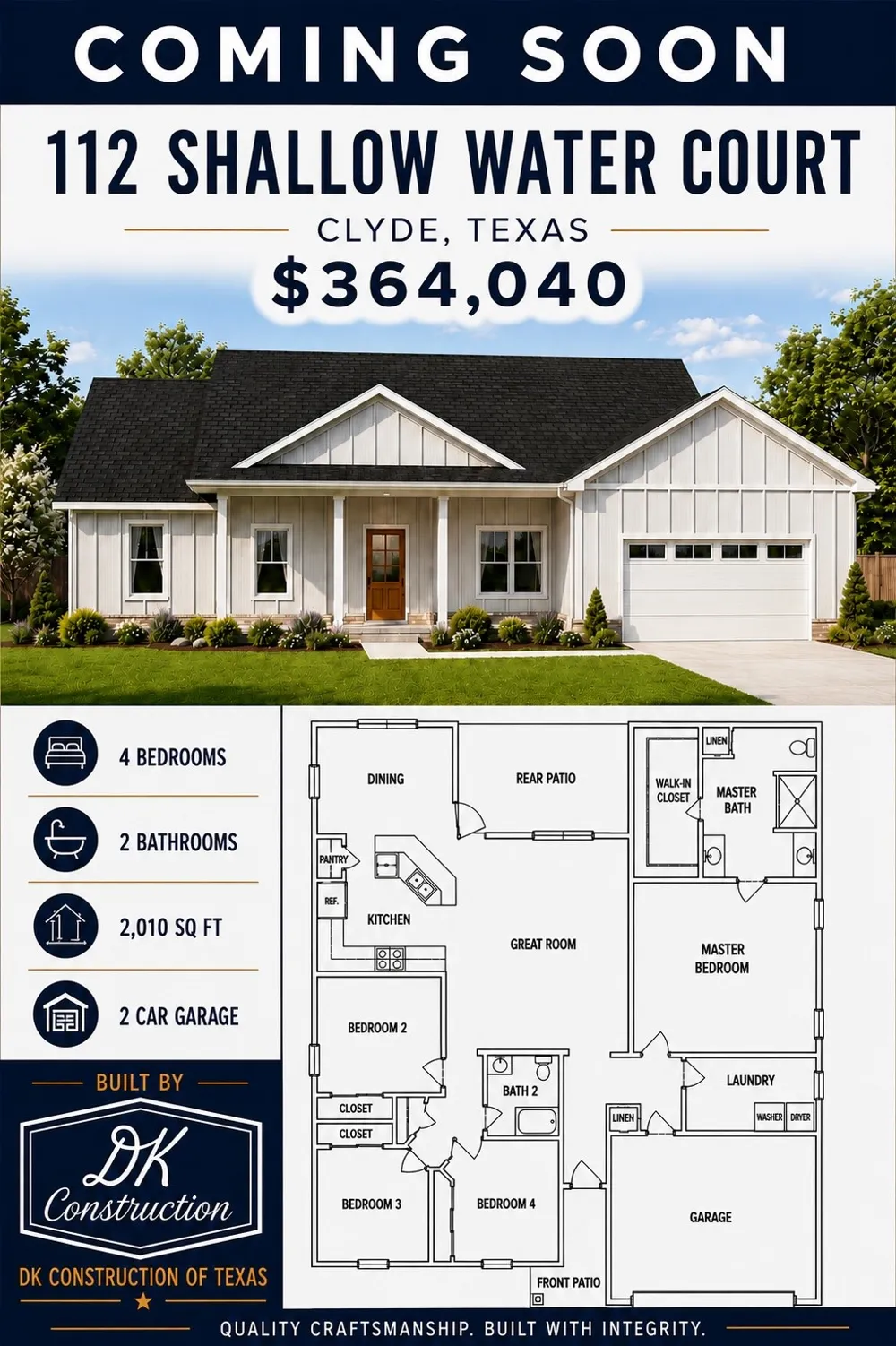 112 Shallow Water Court Clyde, TX 79510