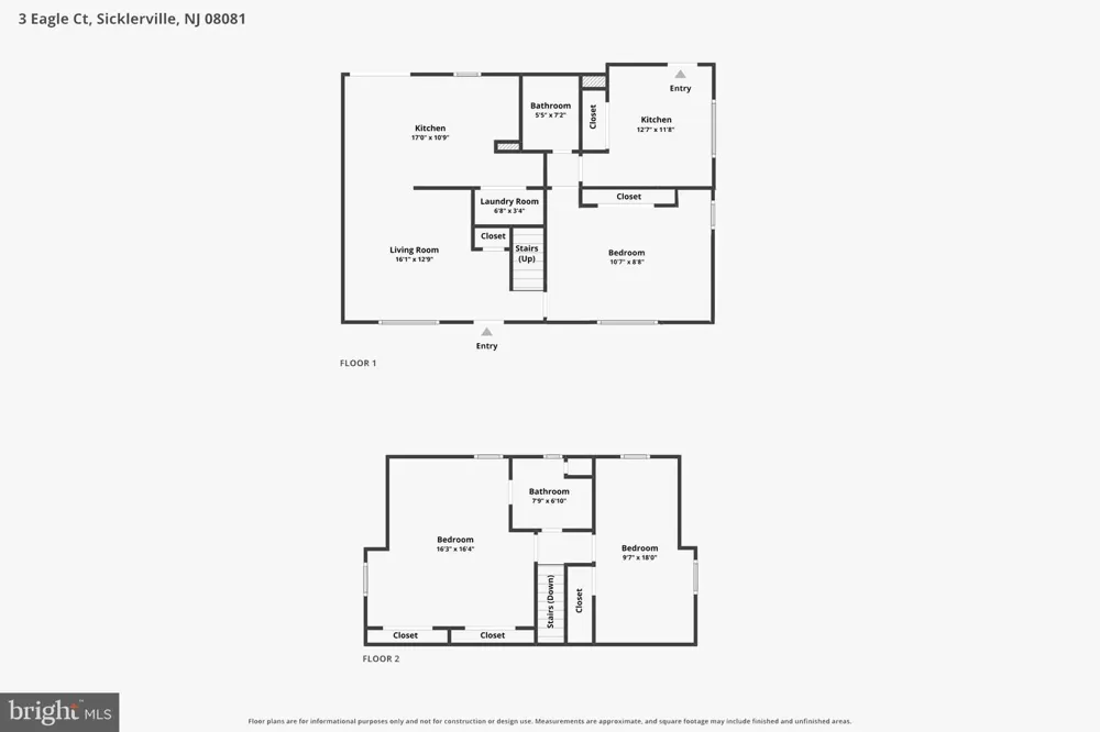 3 EAGLE COURT Sicklerville, NJ 08081
