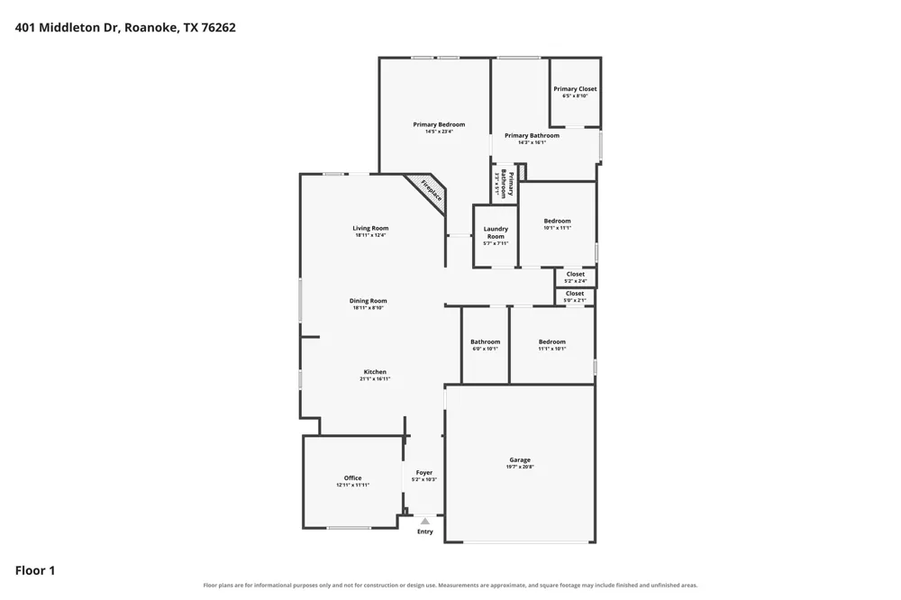 401 Middleton Drive Roanoke, TX 76262