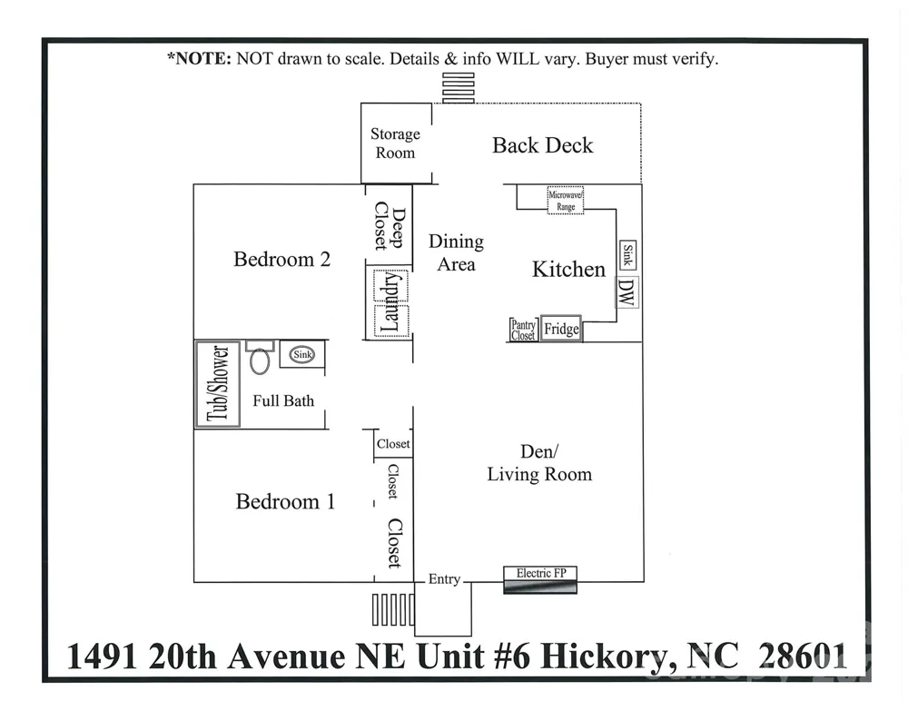 1491 20th Avenue NE #6 Hickory, NC 28601