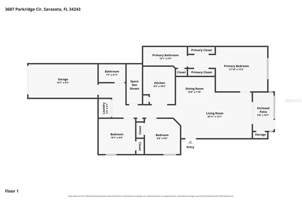 3687 PARKRIDGE CIRCLE #8-106 Sarasota, FL 34243
