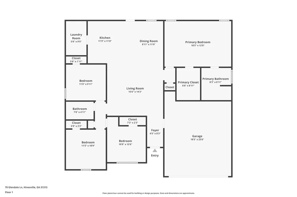 70 Glendale Lane Hinesville, GA 31313
