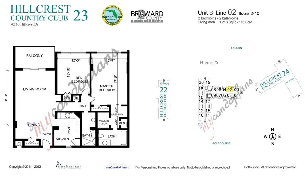 4330 HILLCREST DRIVE #602 Hollywood, FL 33021