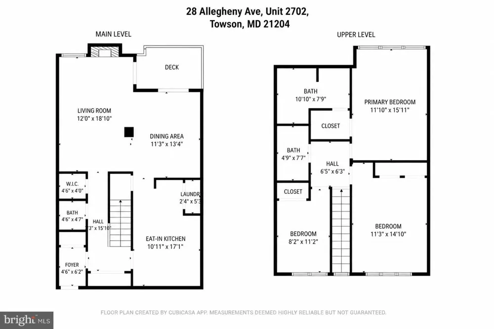 28 ALLEGHENY AVENUE #2702 Towson, MD 21204