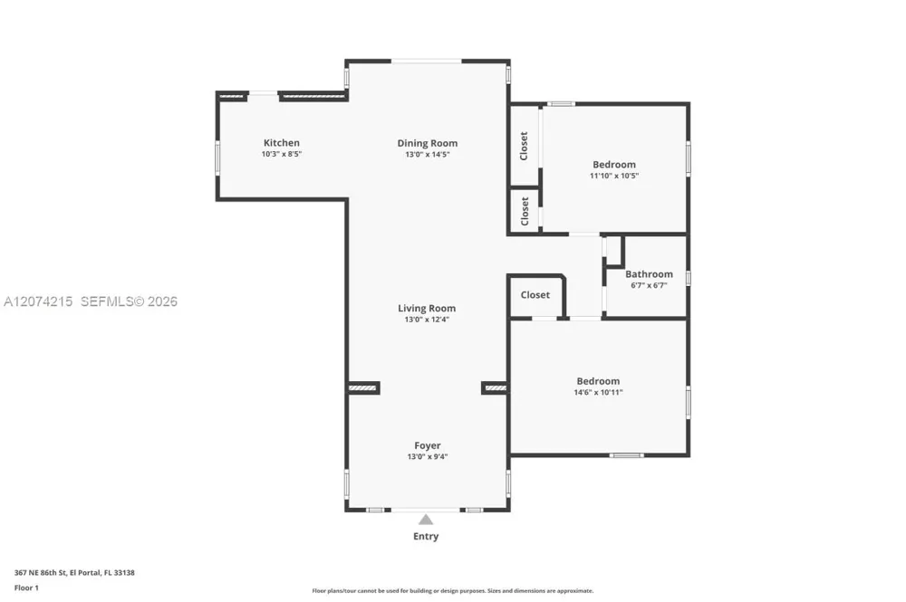 367 NE 86th St El Portal, FL 33138