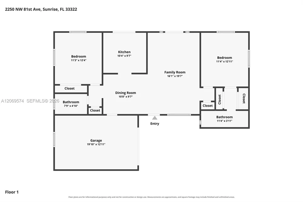 2250 NW 81st Ave Sunrise, FL 33322