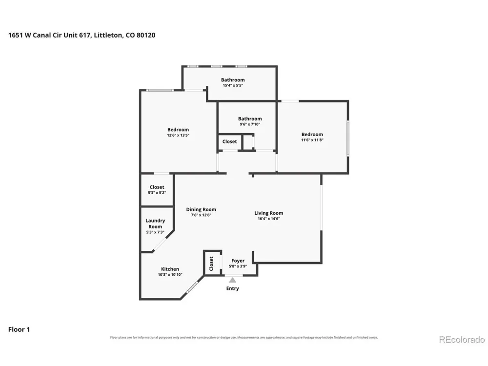 1651 W Canal Circle #617 Littleton, CO 80120