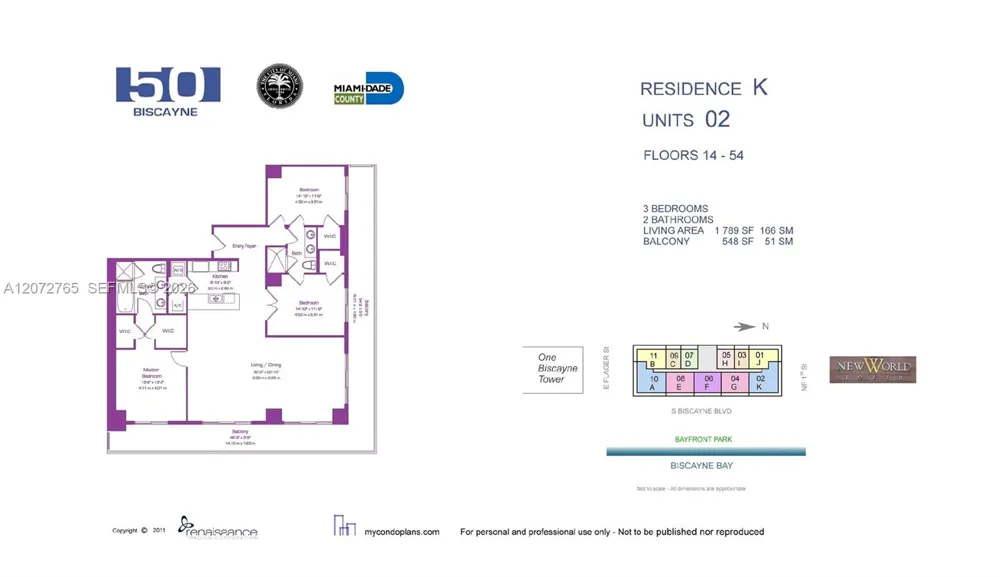 50 Biscayne Blvd #5202 Miami, FL 33132