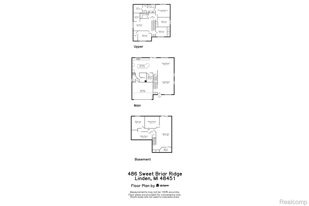 486 Sweet Briar Ridge Linden City, MI 48451