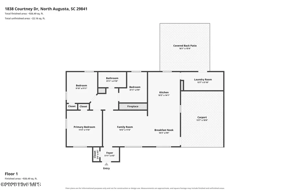 1838 Courtney Drive North Augusta, SC 29841