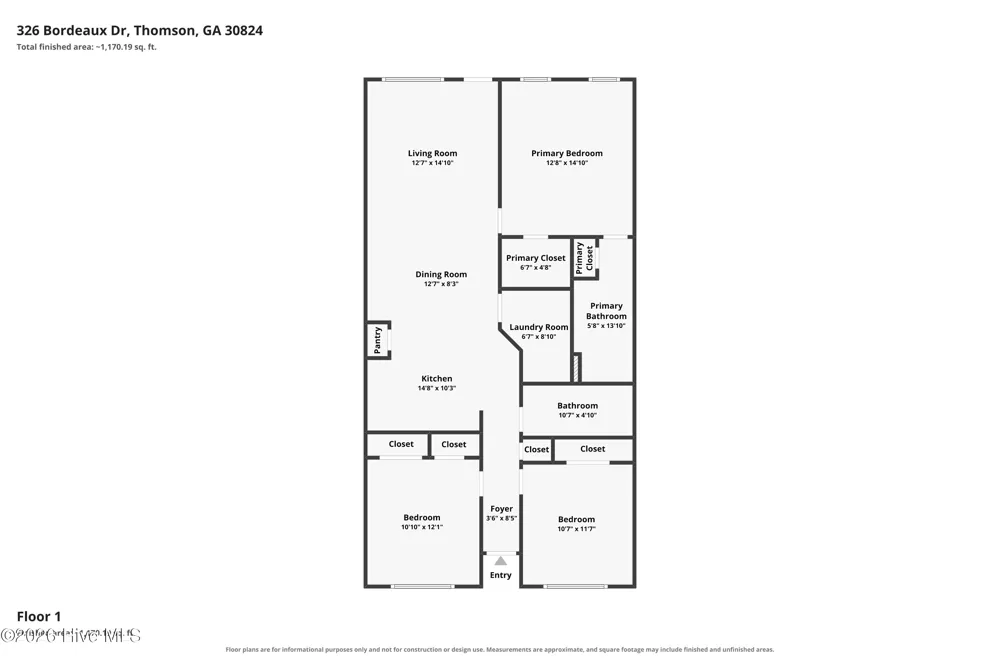 326 Bordeaux Drive #Nw Thomson, GA 30824