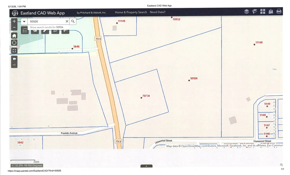 404 HIGHWAY 6 Cisco, TX 76437