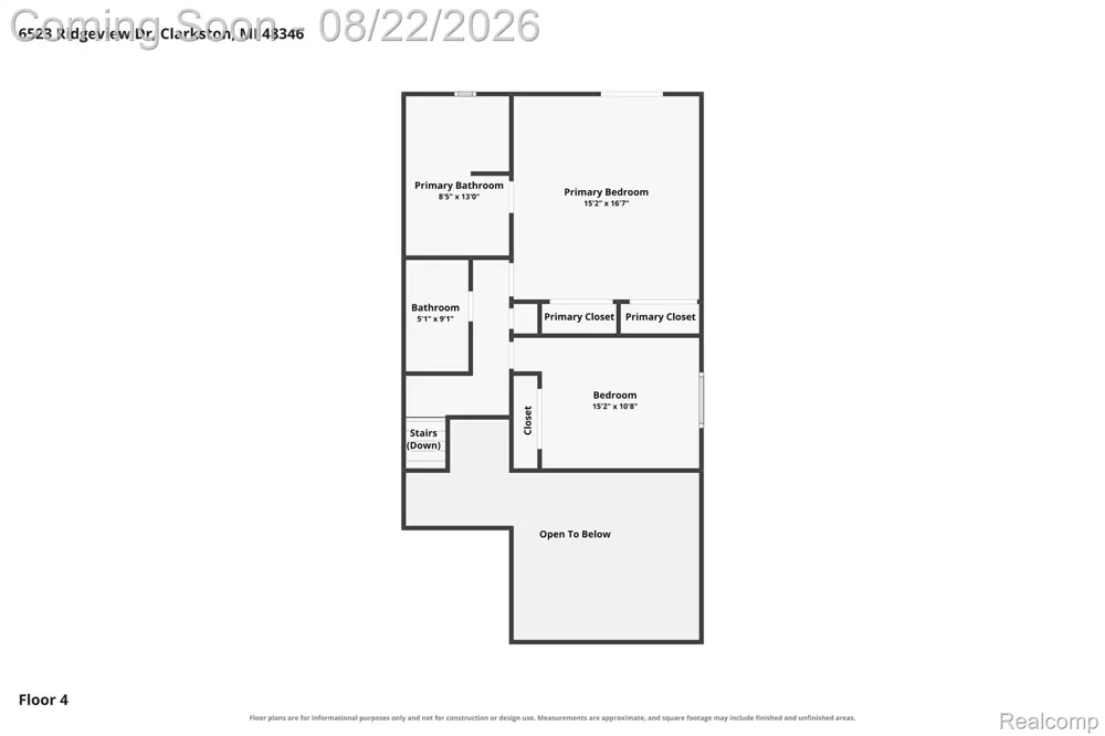 6523 Ridgeview Drive Independence Charter Township, MI 48346