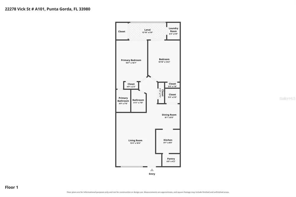 22278 VICK STREET #A101 Port Charlotte, FL 33980