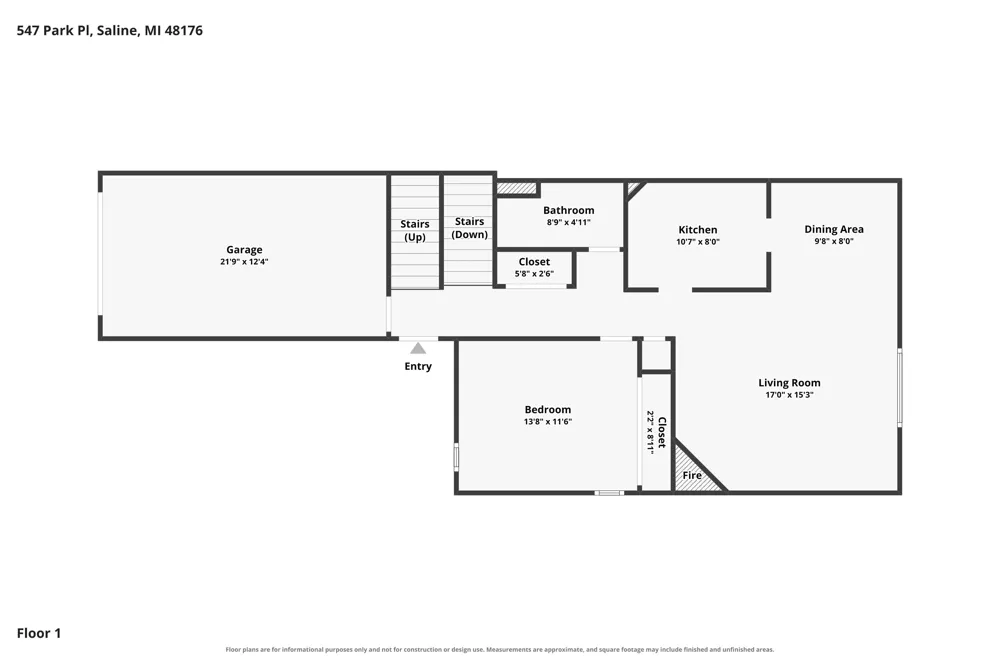 547 Park Place Saline, MI 48176