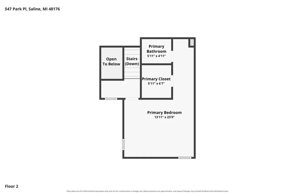 547 Park Place Saline City, MI 48176