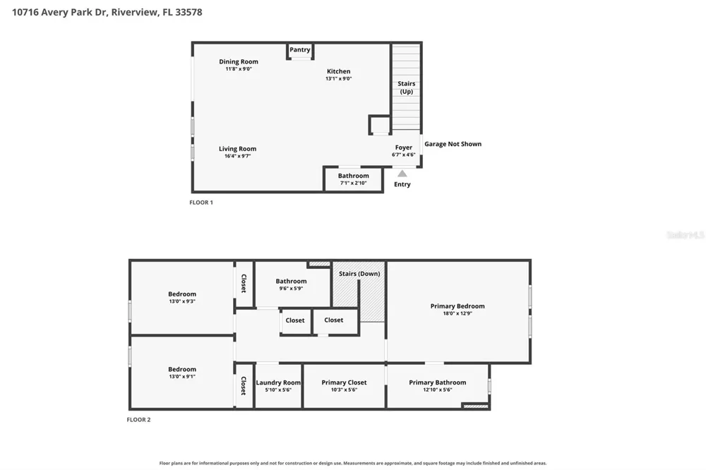 10716 AVERY PARK DRIVE Riverview, FL 33578