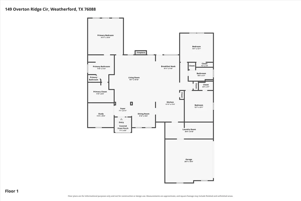 149 Overton Ridge Circle Weatherford, TX 76088