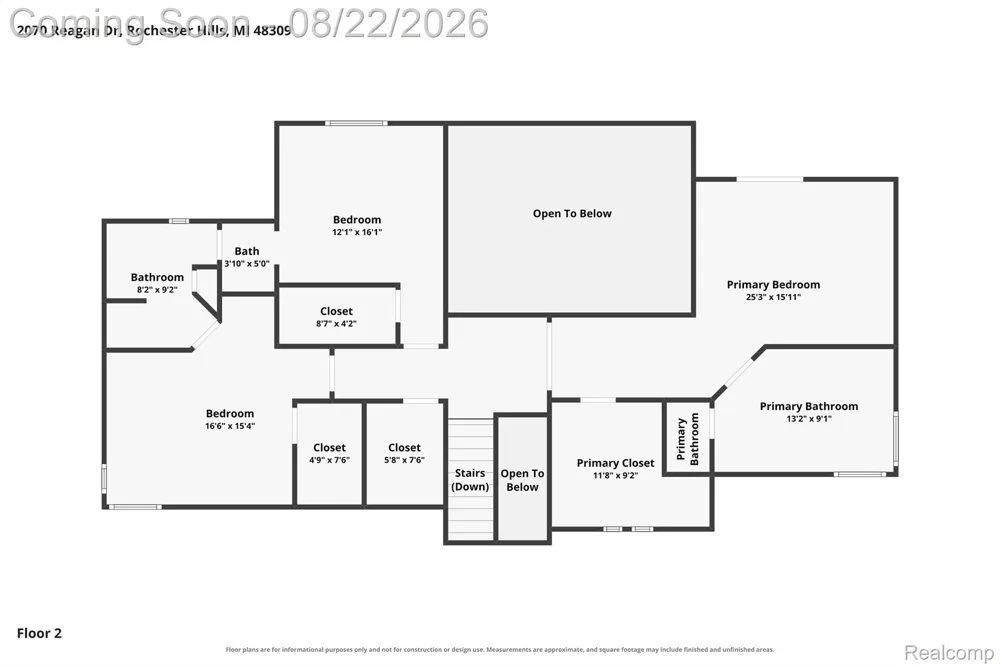 2070 Reagan Drive Rochester Hills City, MI 48309