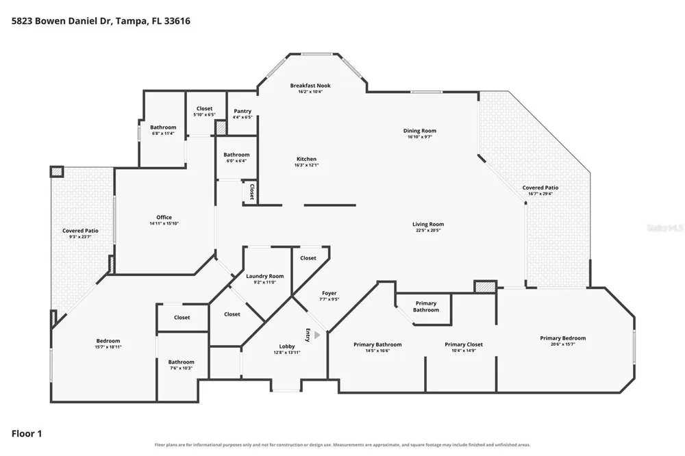 5823 BOWEN DANIEL DRIVE #1501 Tampa, FL 33616
