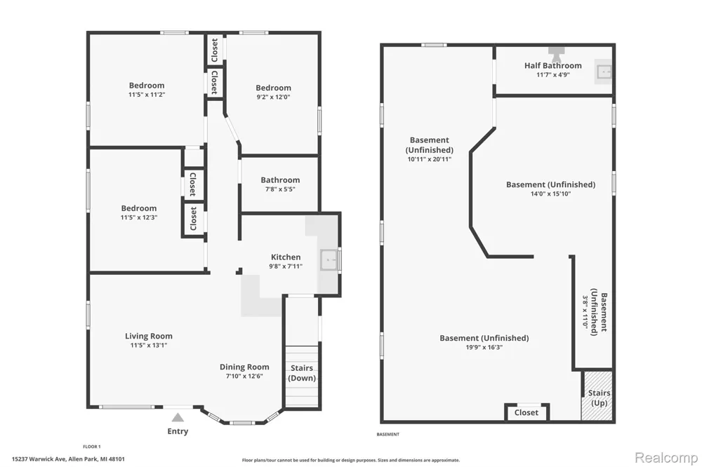 15237 Warwick Avenue Allen Park City, MI 48101