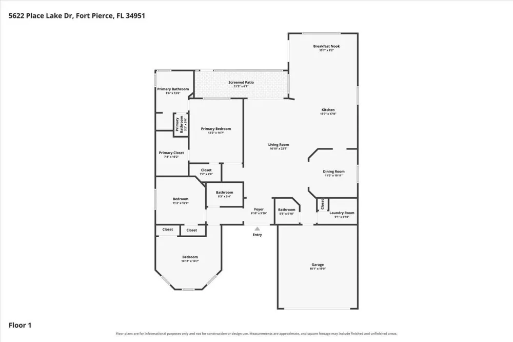 5622 PLACE LAKE DRIVE Fort Pierce, FL 34951