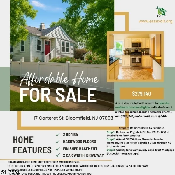 17 Carteret St Bloomfield, NJ 07003