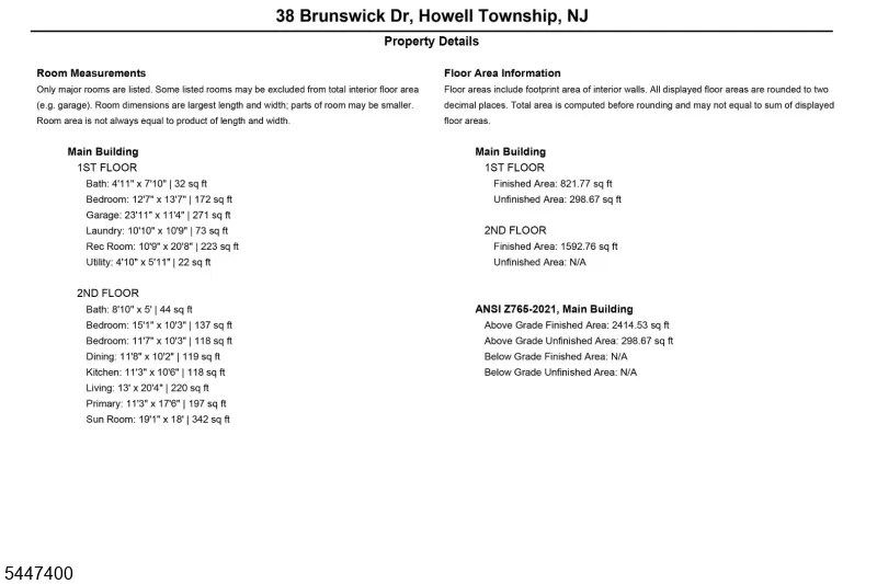 38 Brunswick Dr Howell, NJ 07731