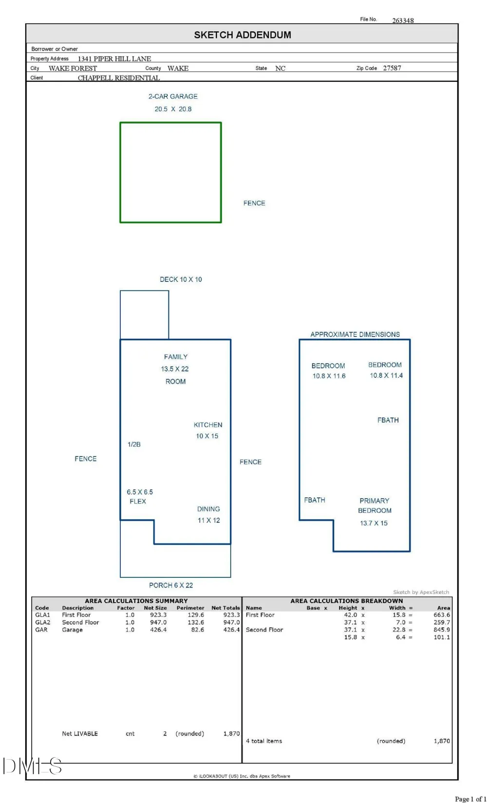 1341 Piper Hill Lane Wake Forest, NC 27587