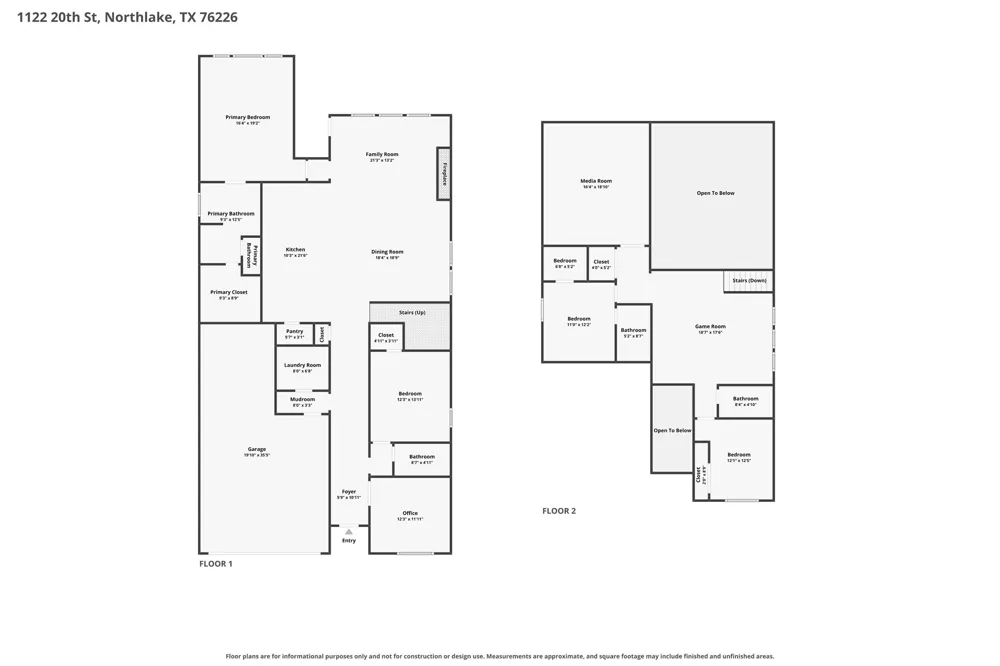 1122 20th Street Northlake, TX 76226