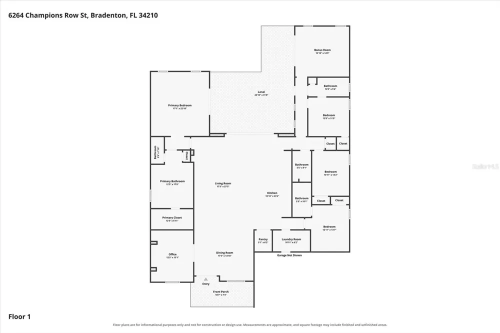 6264 CHAMPIONS ROW STREET Bradenton, FL 34210