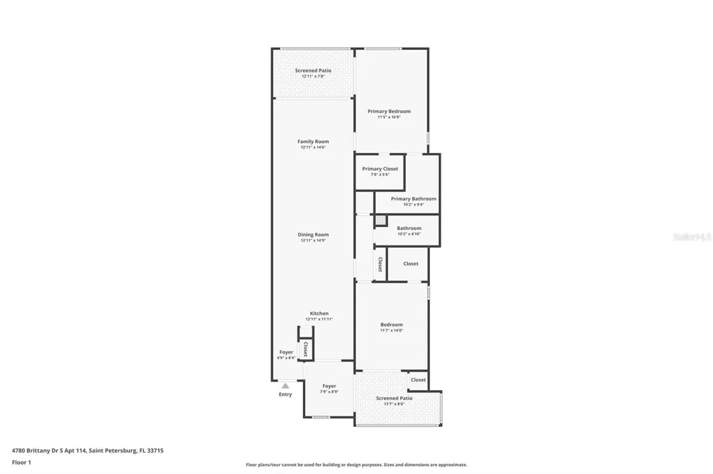 4780 BRITTANY DRIVE S #114 St Petersburg, FL 33715