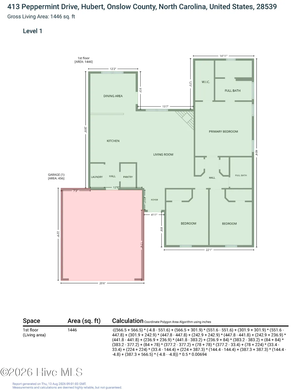 413 Peppermint Drive Hubert, NC 28539