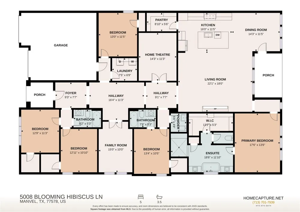 5008 Blooming Hibiscus Lane Manvel, TX 77578