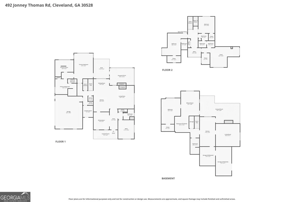 492 Jonney Thomas RD Cleveland, GA 30528