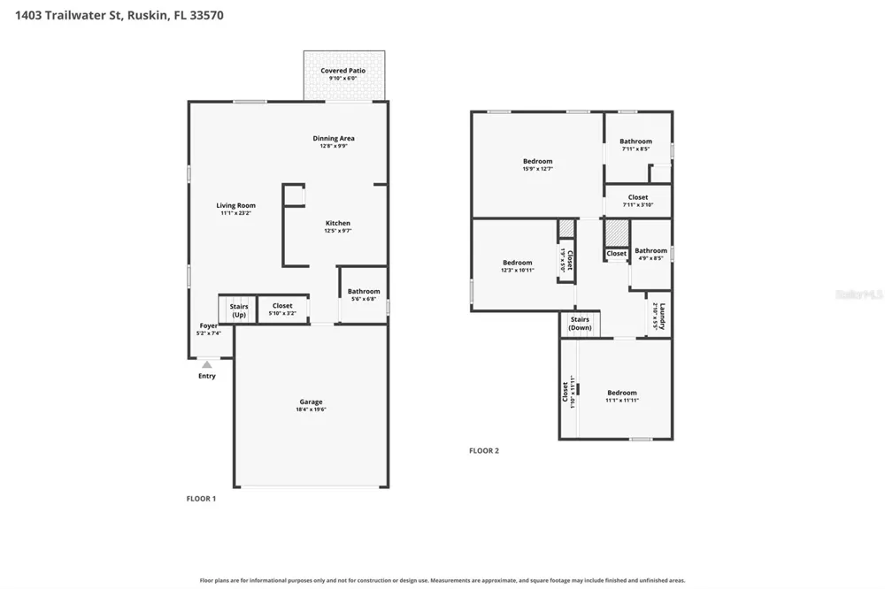 1403 TRAILWATER STREET Ruskin, FL 33570