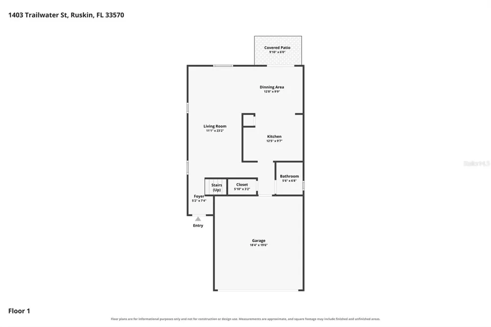 1403 TRAILWATER STREET Ruskin, FL 33570