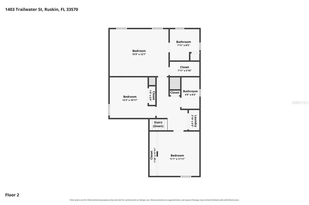 1403 TRAILWATER STREET Ruskin, FL 33570