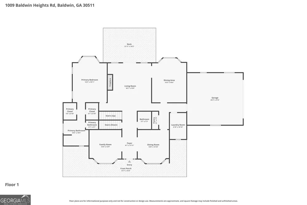 1009 Baldwin Heights RD Baldwin, GA 30511