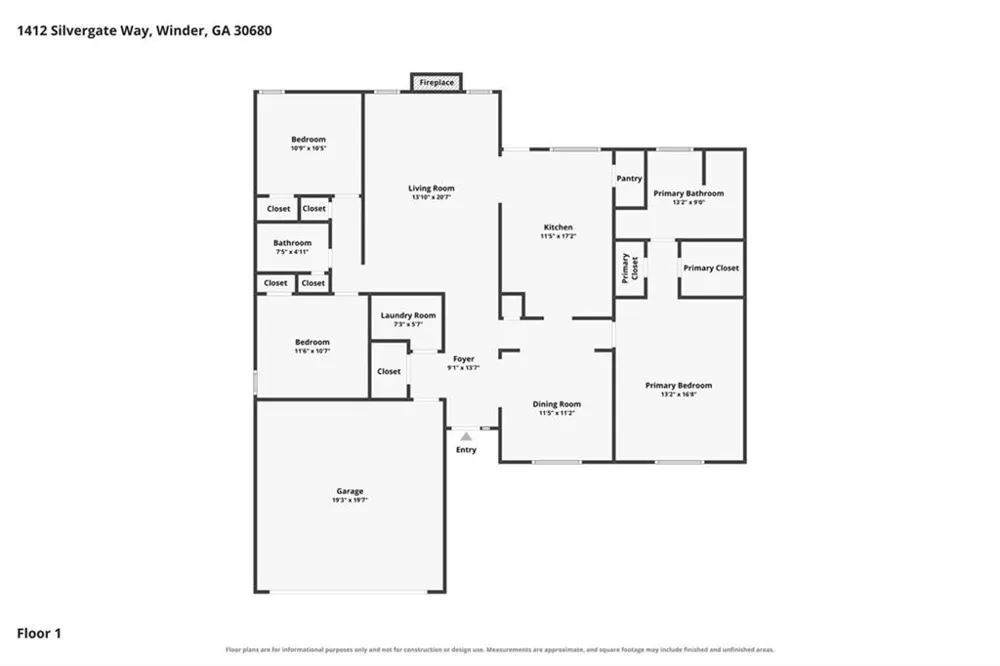 1412 Silvergate Way Winder, GA 30680