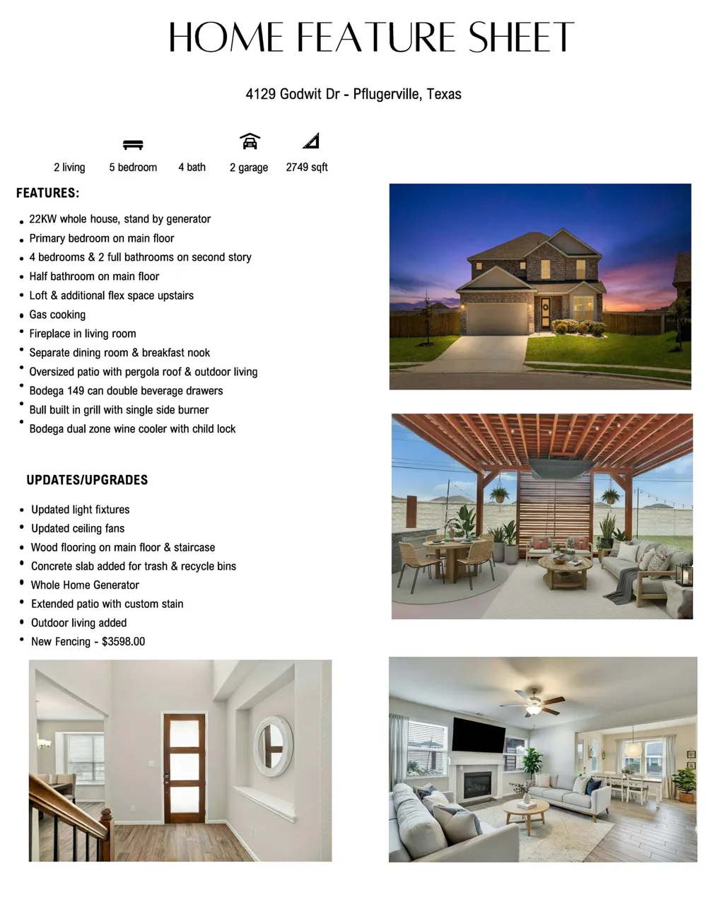 4129 Godwit Drive Pflugerville, TX 78660