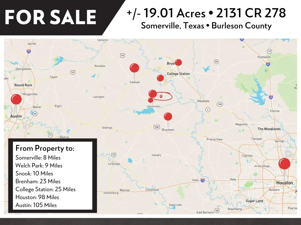 2131 County Road 278 Somerville, TX 77879