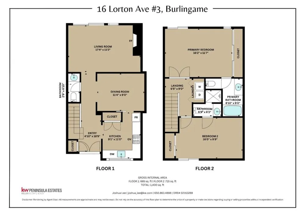 16 Lorton Avenue #3 Burlingame, CA 94010