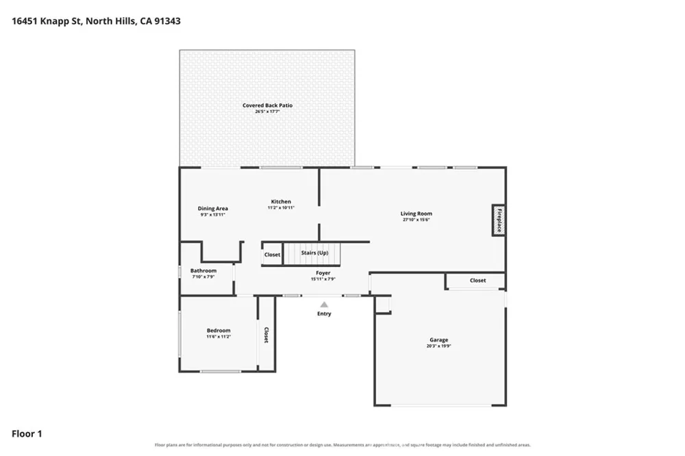16451 Knapp St North Hills, CA 91343