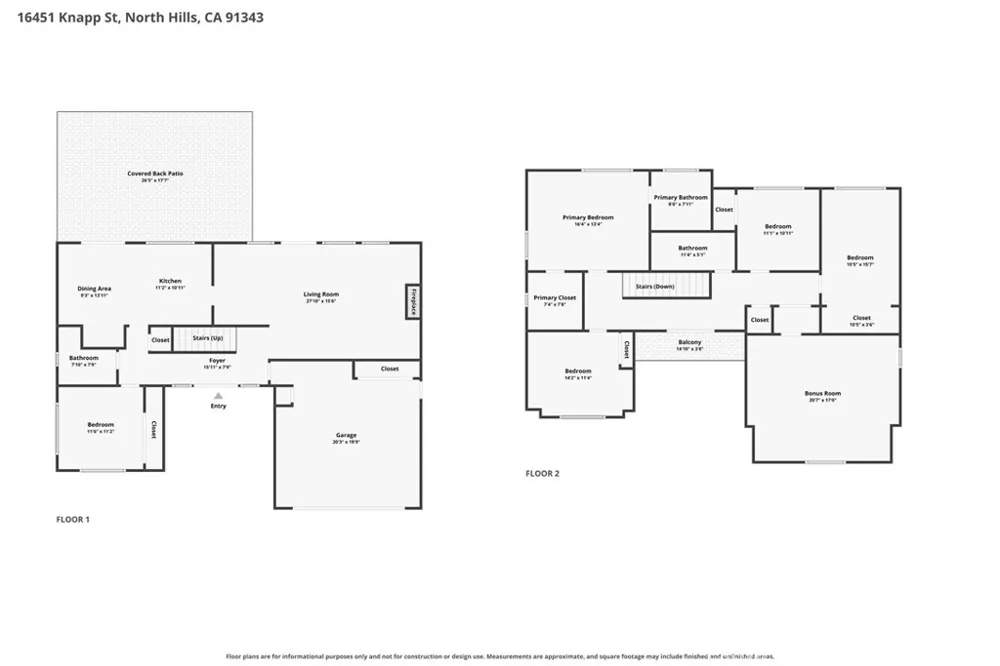 16451 Knapp St North Hills, CA 91343