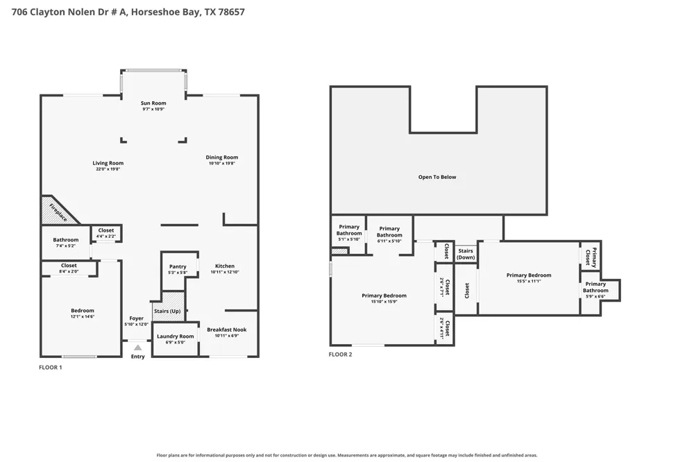 706 Clayton Nolen Drive Horseshoe Bay, TX 78657